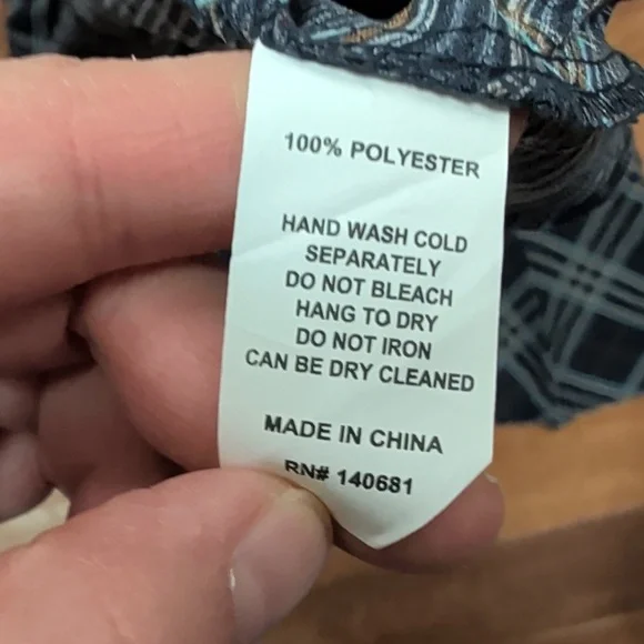 Unique Vintage Keyhole Front Tie Blue Plaid Midi Dress - Picture 7 of 7